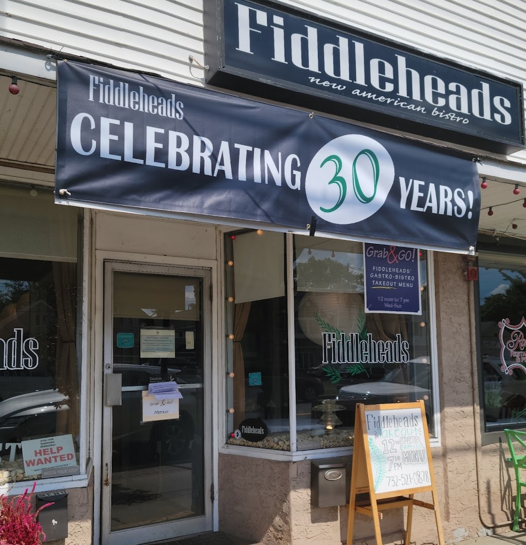 Fiddleheads Restaurant, New American Bistro | 27 E Railroad Ave, Jamesburg, NJ 08831, USA | Phone: (732) 521-0878