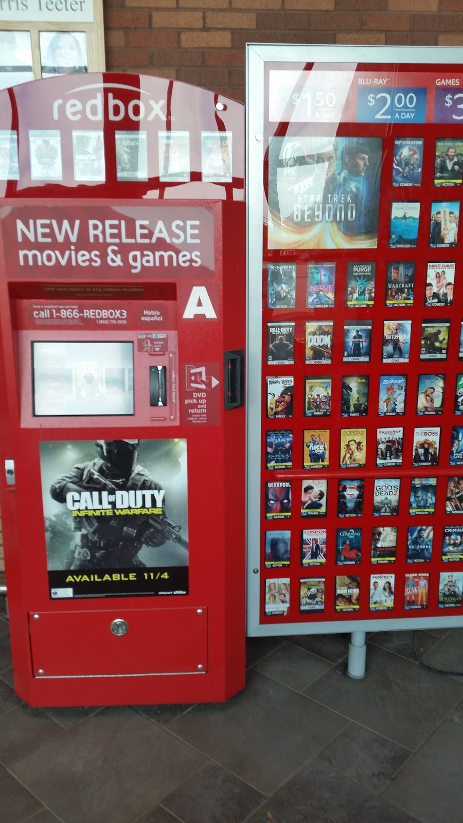 Redbox | 2720 W Mallard Creek Church Rd, Charlotte, NC 28262 | Phone: (866) 733-2693