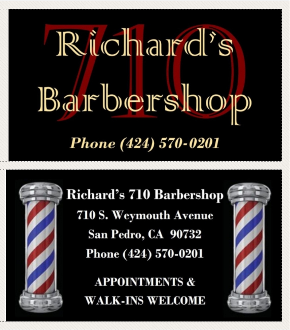 Richards 710 Barbershop | 710 S Weymouth Ave, San Pedro, CA 90732, USA | Phone: (424) 570-0201