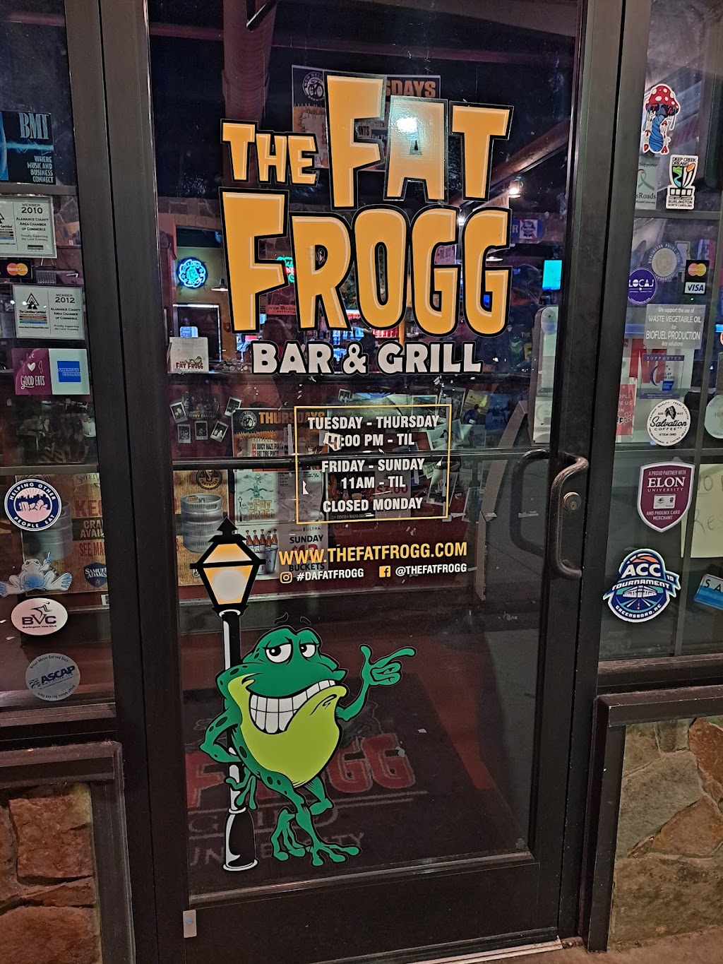 The Fat Frogg | 2009 Timberline Station Dr, Elon, NC 27244, USA | Phone: (336) 584-5546