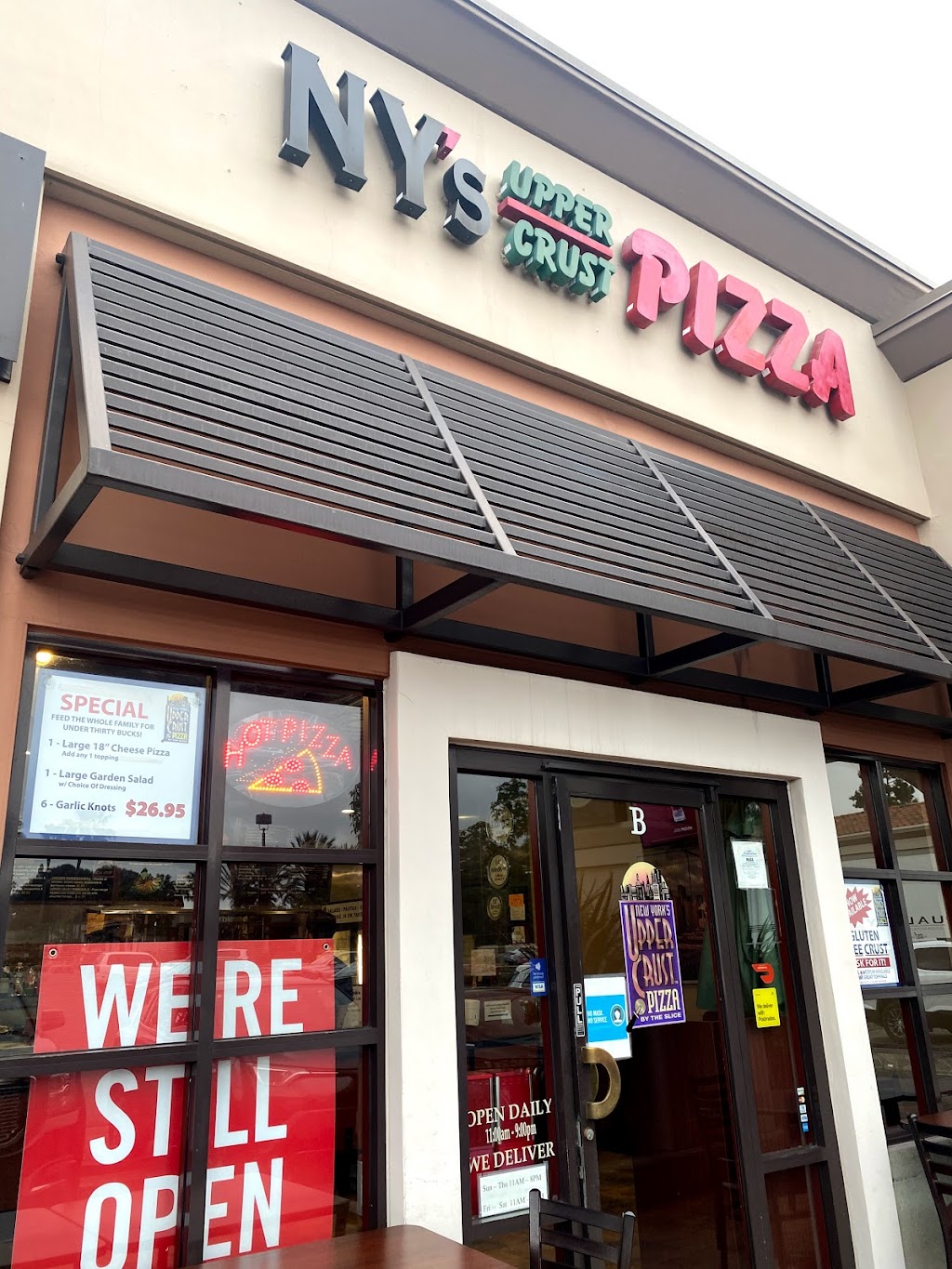 New Yorks Upper Crust Pizza | 30211 Golden Lantern, Laguna Niguel, CA 92677, USA | Phone: (949) 249-9700