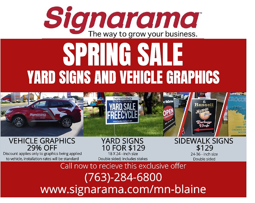 Signarama Blaine, MN | 1420 131st Ave NE, Blaine, MN 55449, USA | Phone: (763) 284-6800