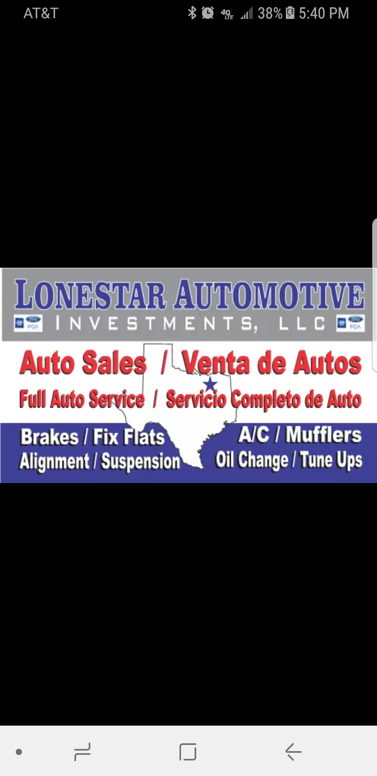 LoneStar Automotive Investments, LLC. | 8122 Maddox St, Dallas, TX 75217, USA | Phone: (214) 738-6583