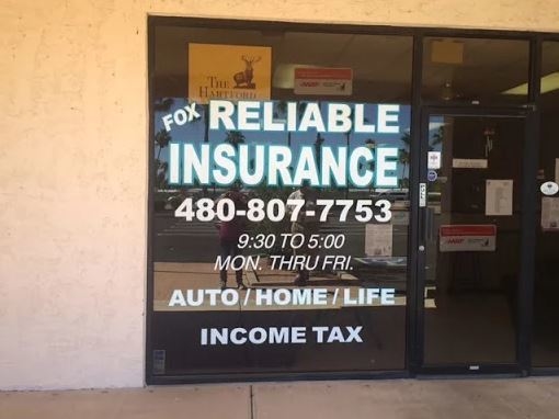 Fox Reliable Insurance | 4930 E Main St UNIT 9, Mesa, AZ 85205, USA | Phone: (480) 807-7753