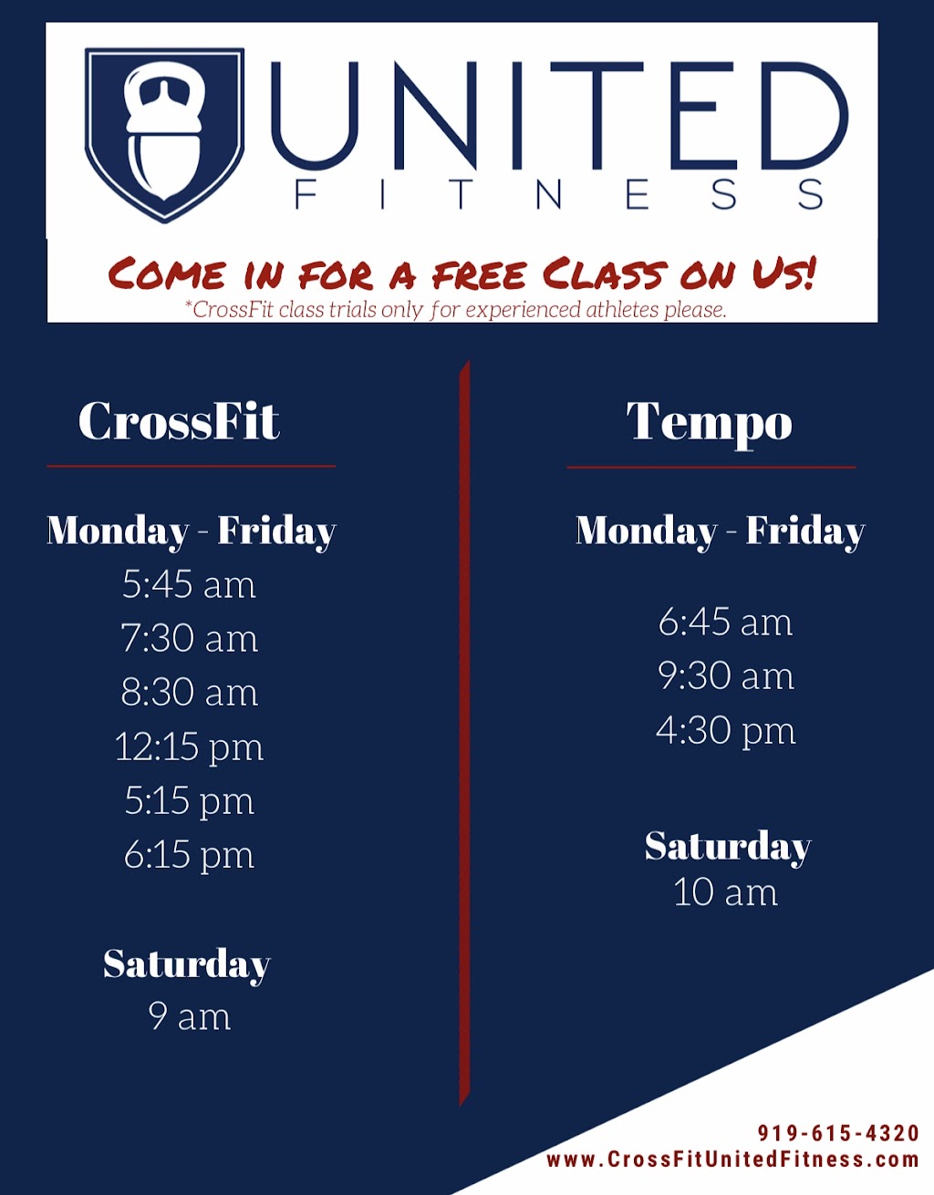 United Fitness CrossFit | 9009 Baileywick Rd, Raleigh, NC 27615 | Phone: (919) 615-4320