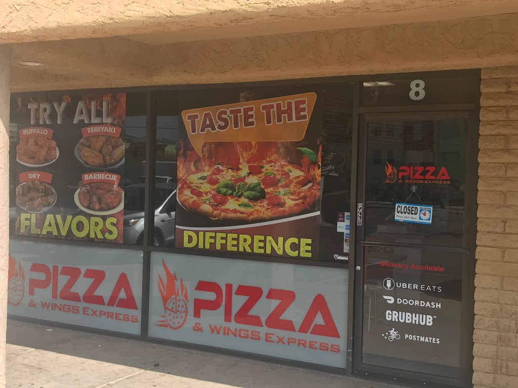 Pizza & Wings Express | 830 W Southern Ave #8, Mesa, AZ 85210, USA | Phone: (480) 361-6815