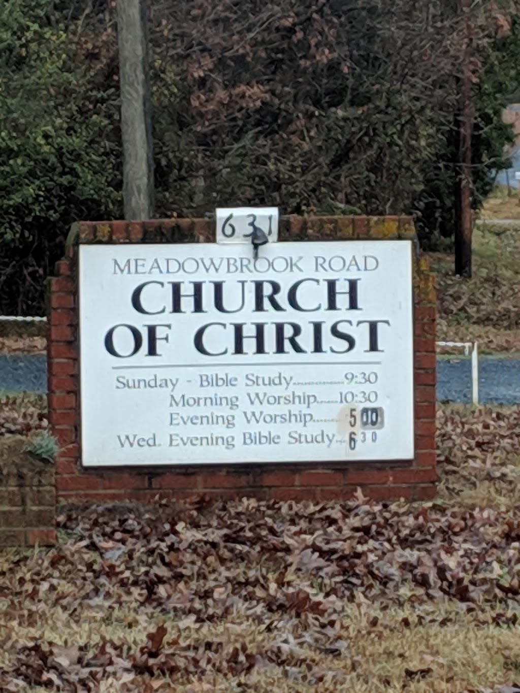 Church of Christ | 631 Meadowbrook Rd, Asheboro, NC 27203, USA | Phone: (336) 625-5948
