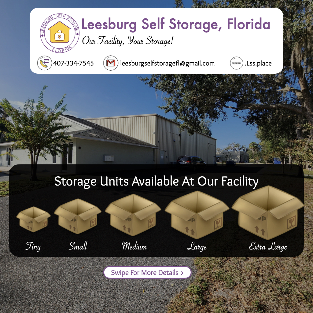 Leesburg Self Storage, Florida | 711 N 3rd St, Leesburg, FL 34748, USA | Phone: (407) 334-7545