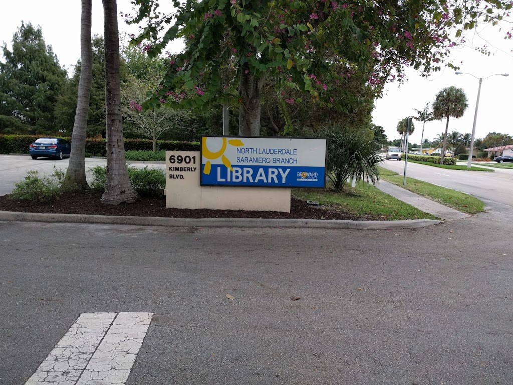 North Lauderdale Saraniero Branch | 6901 Kimberly Blvd, North Lauderdale, FL 33068, USA | Phone: (954) 357-6660