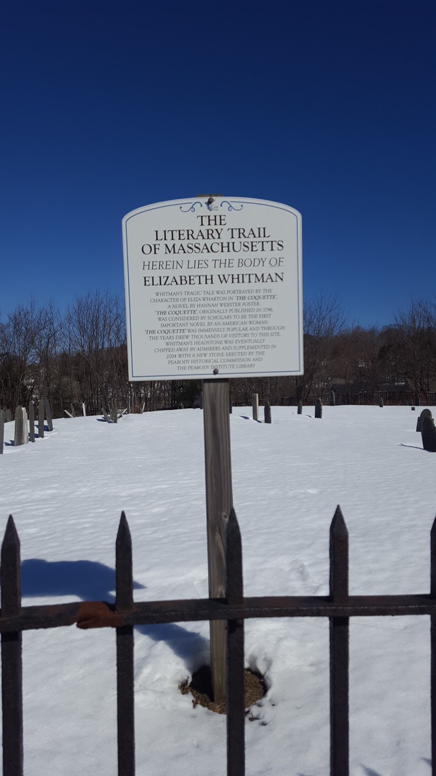 Old South Church Cemetery | Boston St, Peabody, MA 01960, USA | Phone: (978) 531-1073