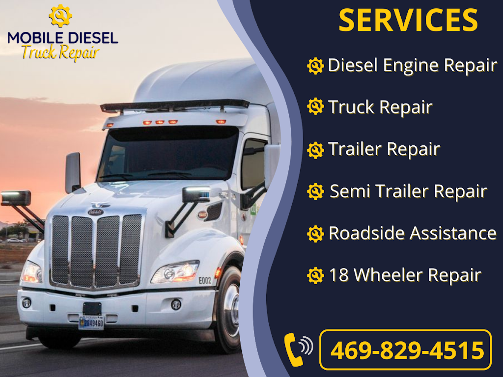 Mobile Diesel Truck Repair | 8717 Country Glen Crossing, Plano, TX 75024, USA | Phone: (469) 829-4515