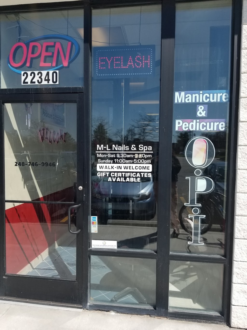 M-L Nails & Spa | 22340 Middlebelt Rd, Farmington Hills, MI 48336 | Phone: (248) 746-9946