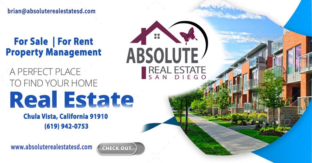 Absolute Real Estate San Diego | 651 3rd Ave, Chula Vista, CA 91910, USA | Phone: (619) 942-0753