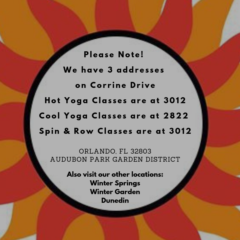 Warrior ONE yoga + row + spin | 3012 Corrine Drive - hot class and cardio 2822 Corrine Drive - yoga, Orlando, FL 32803, USA | Phone: (727) 580-1412