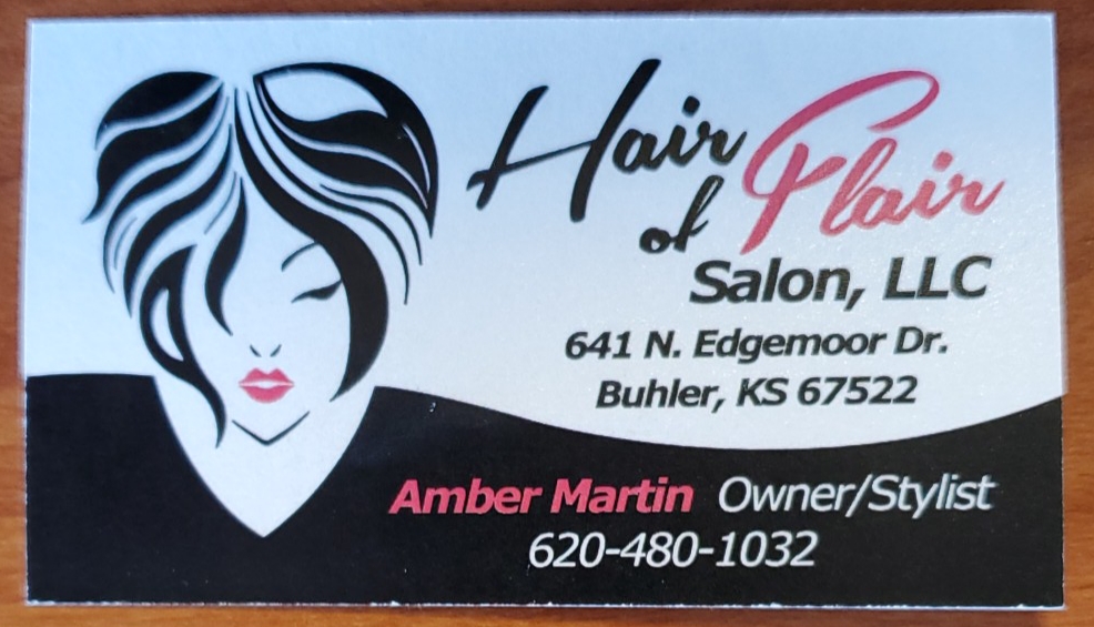 Hair of Flair, LLC | 641 Edgemoor Dr, Buhler, KS 67522, USA | Phone: (620) 480-1032