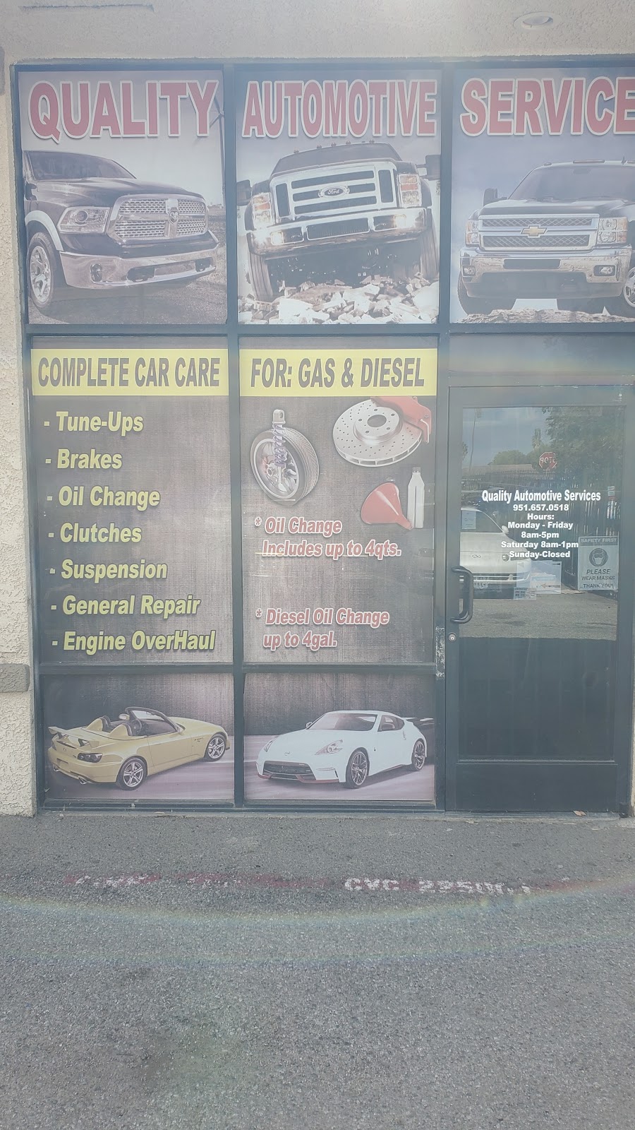 QUALITY AUTOMOTIVE SERVICE | 20 Wilkerson Ave SUITE # B-8, Perris, CA 92570, USA | Phone: (951) 657-0518