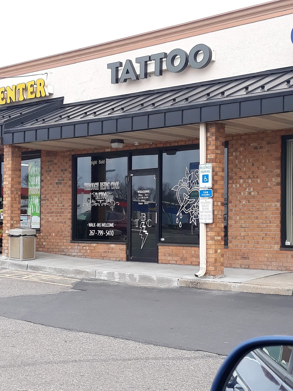 Through Being Cool Tattoo | 636 Lincoln Hwy #9, Fairless Hills, PA 19030, USA | Phone: (267) 799-5410