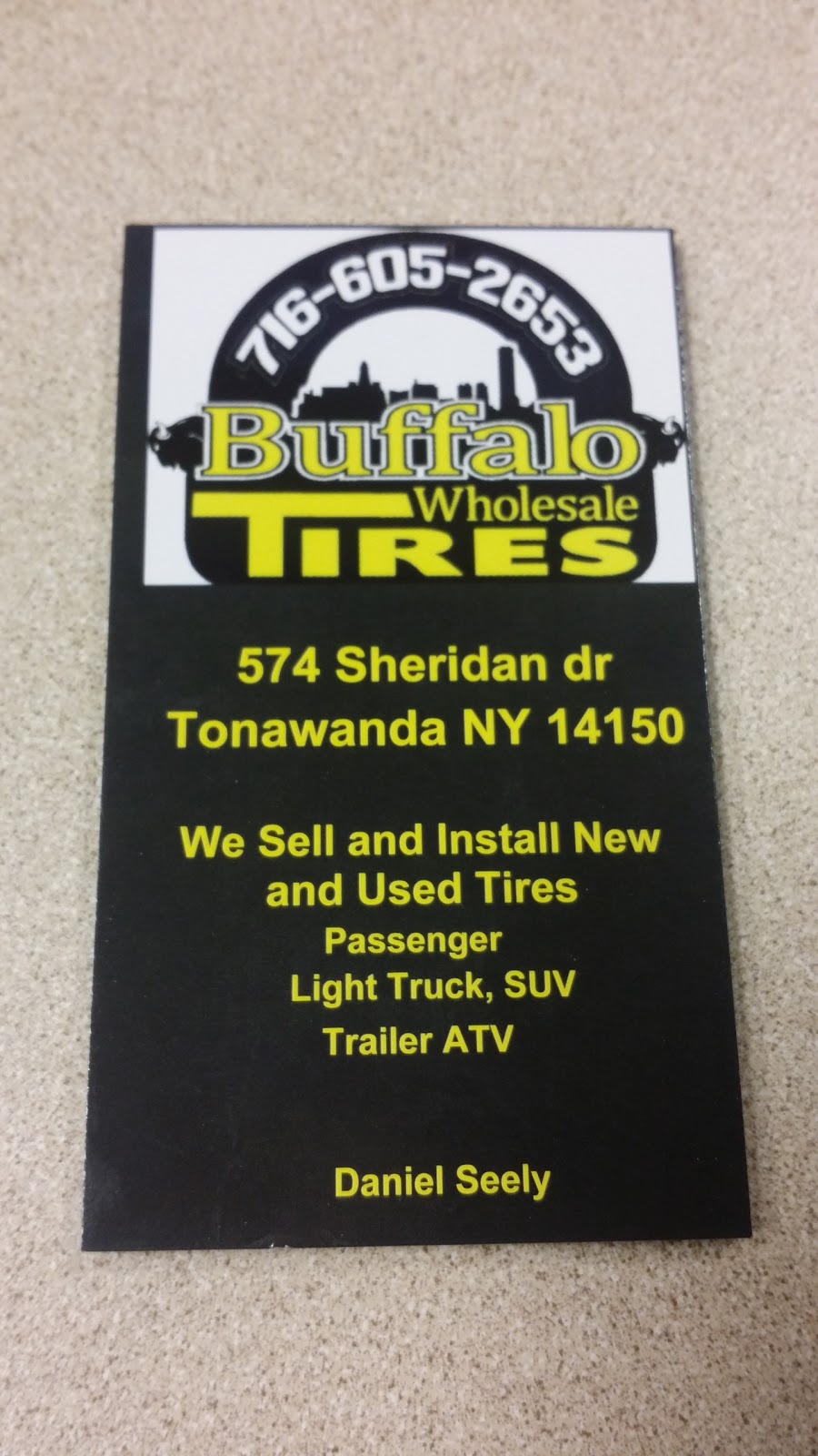 Buffalo Wholesale Tire | 574 Sheridan Dr, Tonawanda, NY 14150, USA | Phone: (716) 605-2653