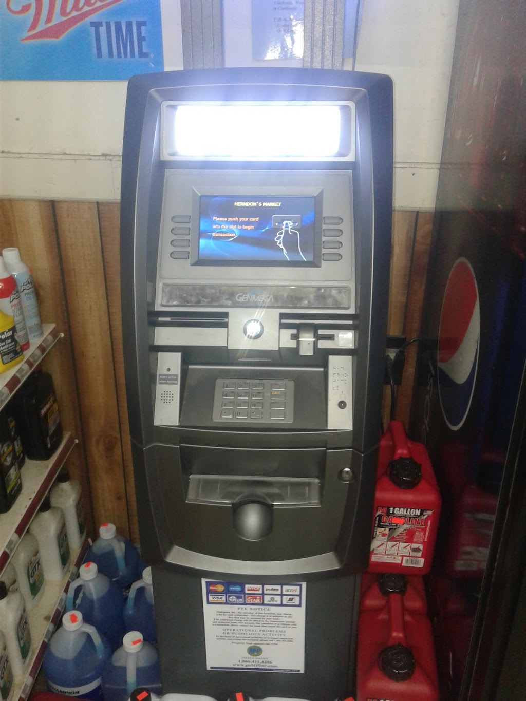 ATM (Herndons Store) | 6513 US-41, Cedar Hill, TN 37032, USA | Phone: (615) 696-9941