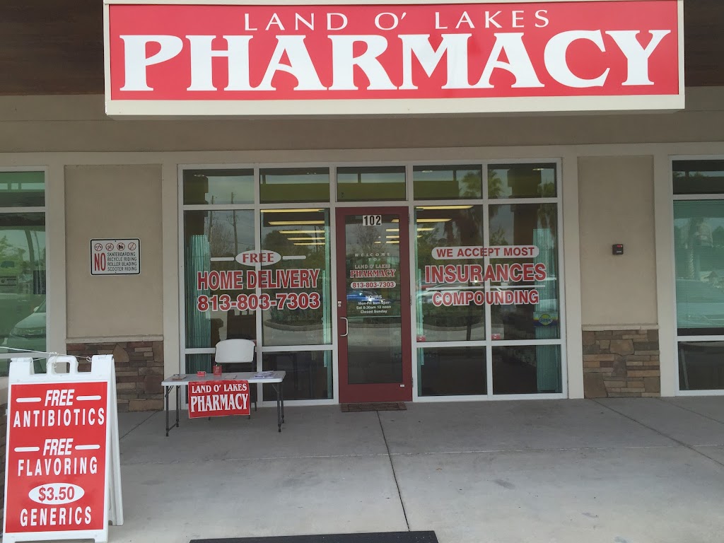 Land O Lakes Pharmacy | 7040 Land O Lakes Blvd #102, Land O Lakes, FL 34637 | Phone: (813) 803-7303