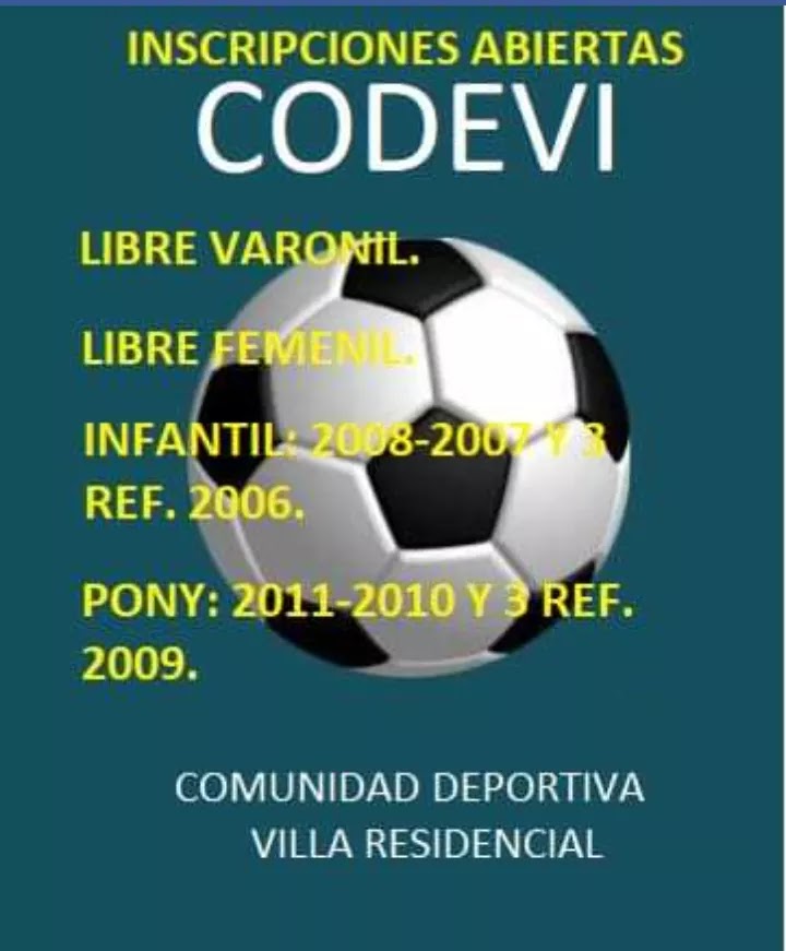 (CODEVI) COMUNIDAD DEPORTIVA VILLA RESIDENCIAL. | Barranca del Cobre, Sierra de Chihuahua Ote., 32695 Cd Juárez, Chih., Mexico | Phone: 656 767 5267