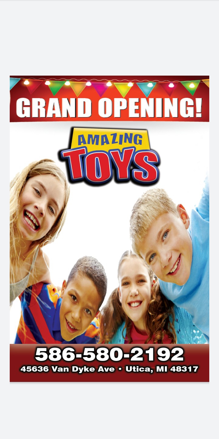 Amazing toys | 45636 Van Dyke Ave, Utica, MI 48317, USA | Phone: (586) 843-3041