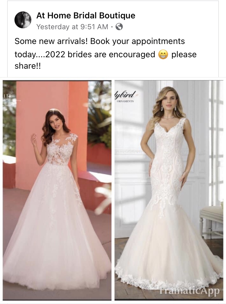 At Home Bridal Boutique | 26 Culvert St, Port Jervis, NY 12771, USA | Phone: (845) 672-4124