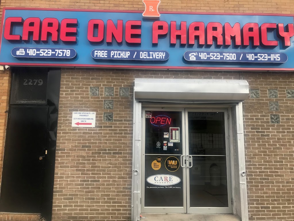 Care One Pharmacy LLC | 2277 Reisterstown Rd, Baltimore, MD 21217, USA | Phone: (410) 523-7500