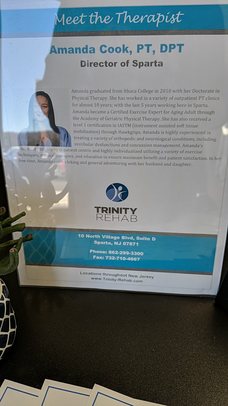 Trinity Rehab - Sparta, New Jersey | 10 N Village Blvd SUITE D, Sparta Township, NJ 07871, USA | Phone: (862) 299-3300