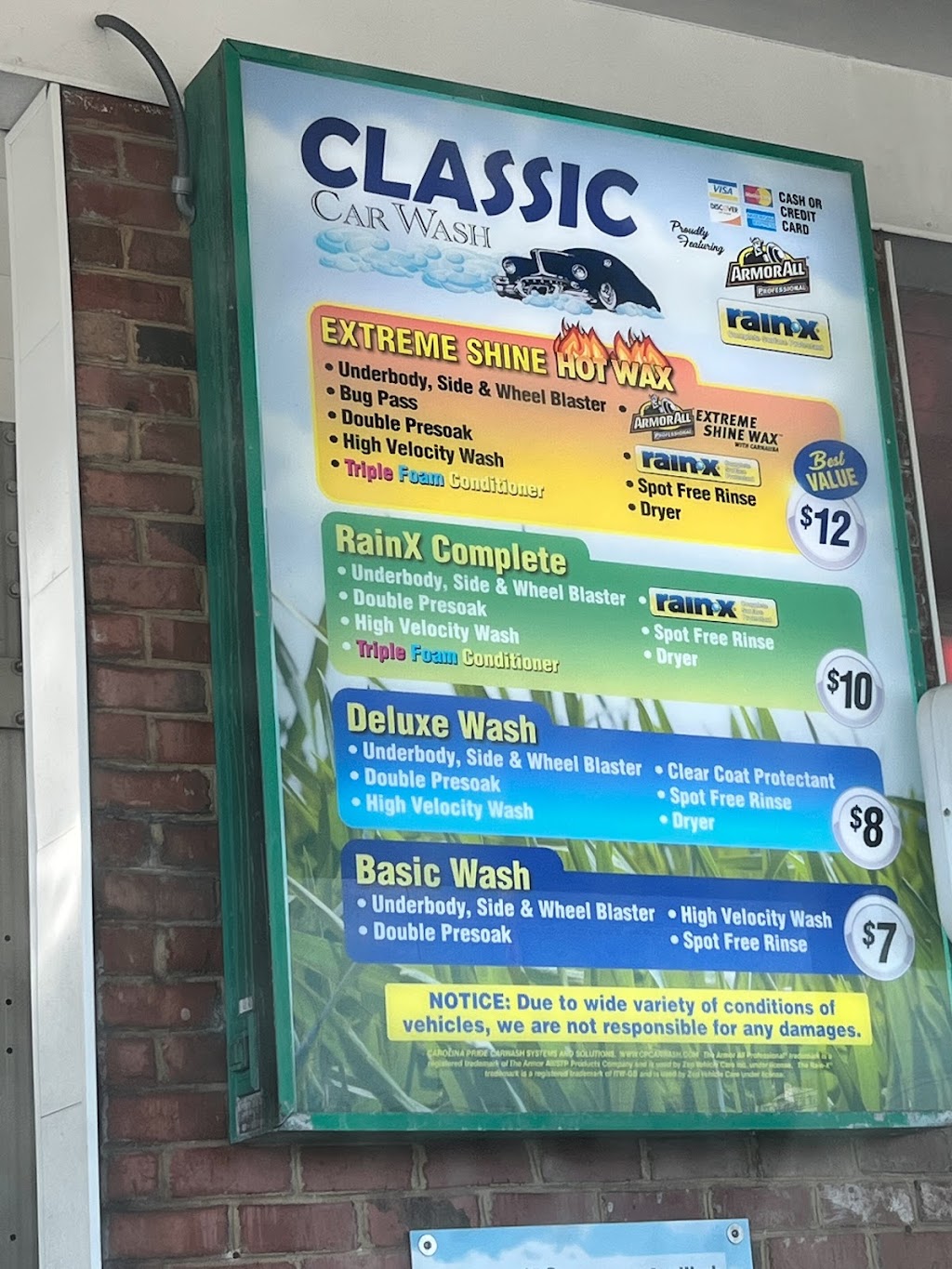 Classic Car Wash | 4228 W Gate City Blvd, Greensboro, NC 27407, USA | Phone: (336) 987-0662