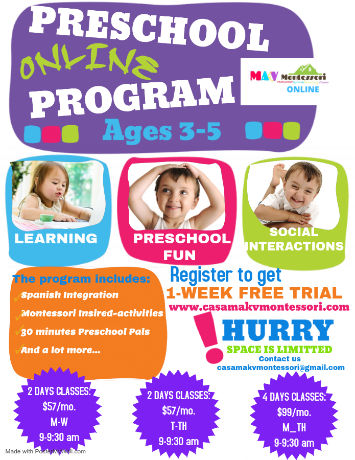 Casa MAKV Montessori Preschool Lic# 256825 | 13236 Country Ridge Dr, Germantown, MD 20874, USA | Phone: (240) 408-2646