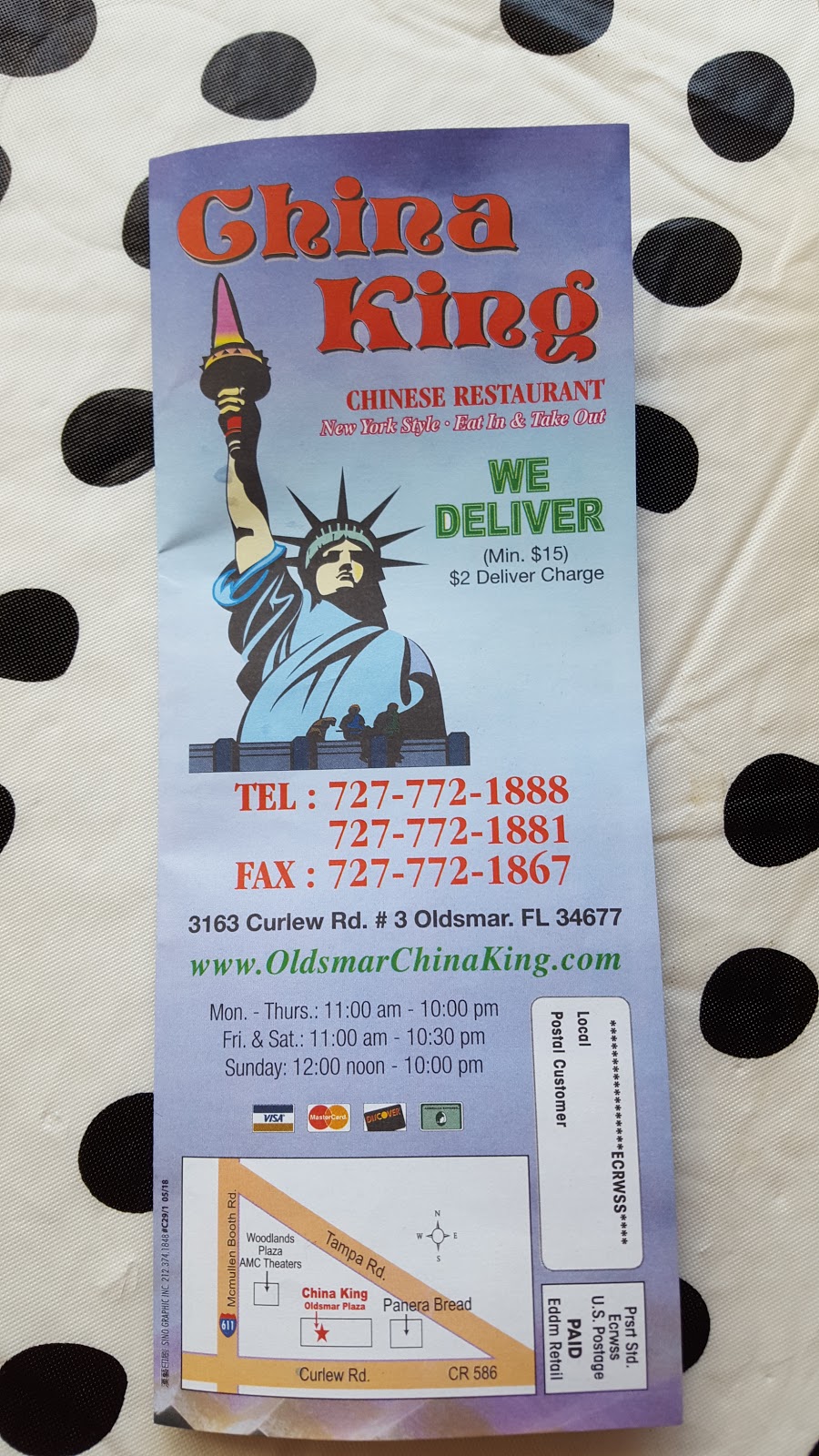 China King | 3163 Curlew Rd, Oldsmar, FL 34677, USA | Phone: (727) 772-1888