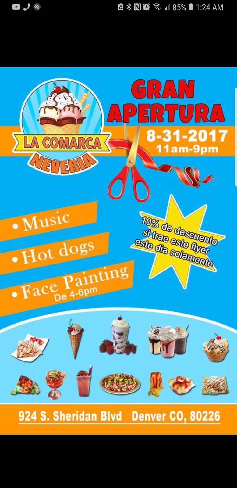 La Comarca Neveria | 924 S Sheridan Blvd, Denver, CO 80219, USA | Phone: (720) 667-1849