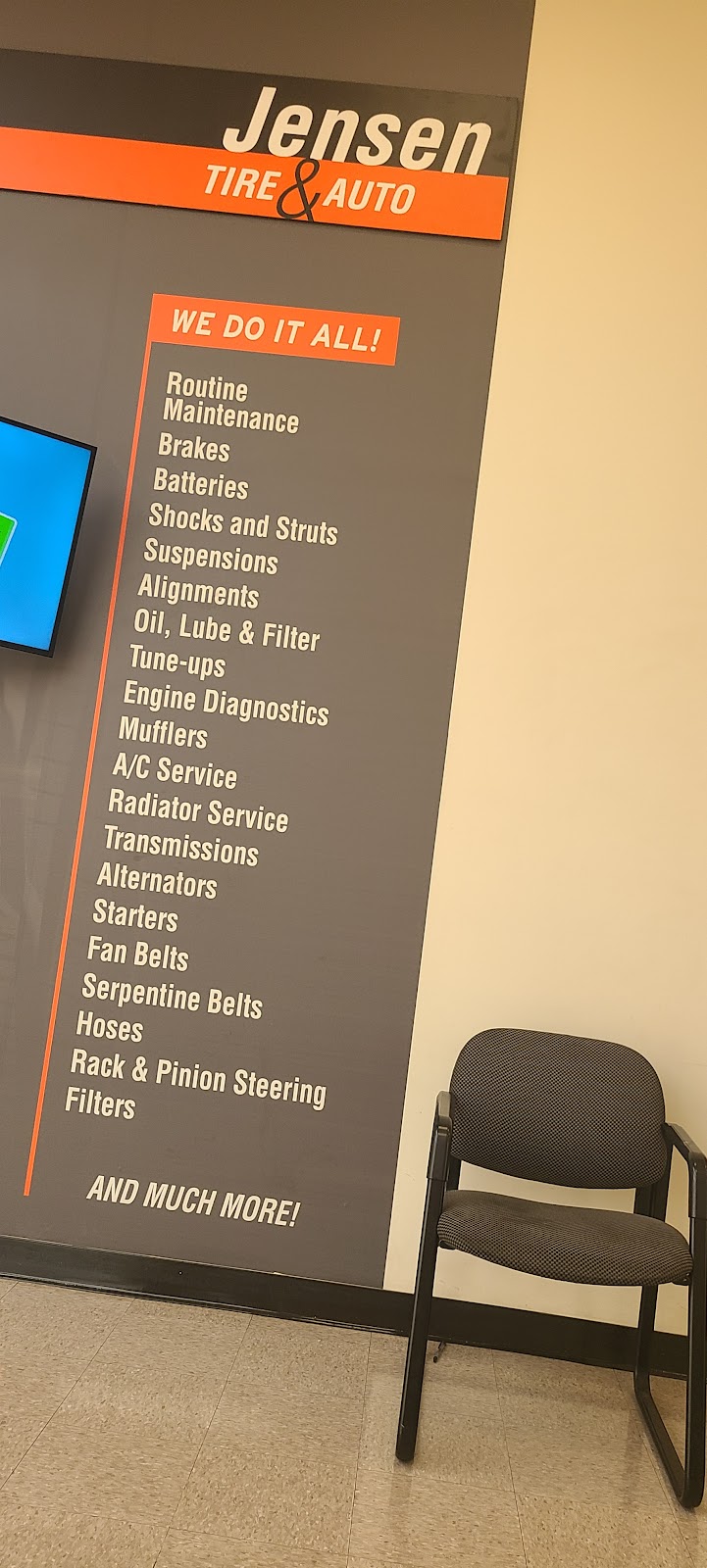 Jensen Tire & Auto North 108th Street | 5115 N 108th St, Omaha, NE 68164, USA | Phone: (402) 493-7990