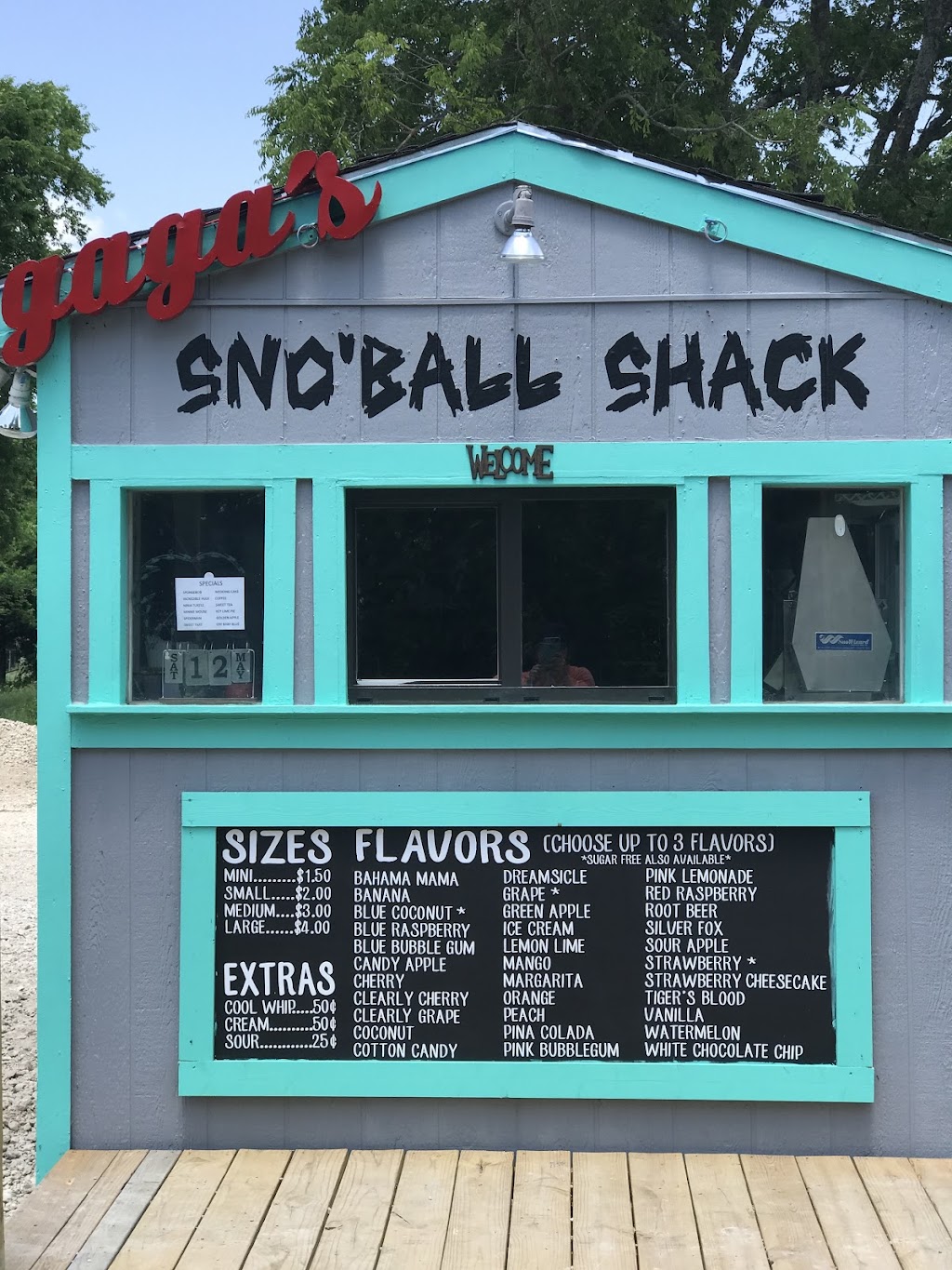 Gaga’s Sno’ball Shack | 101 Wallace St, Lone Oak, TX 75453, USA | Phone: (903) 634-4144