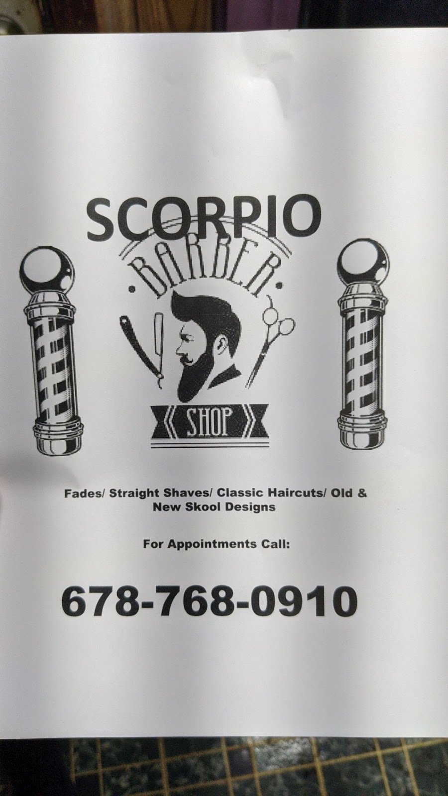 Scorpio Barber | 5714 Phillips Dr, Morrow, GA 30260, USA | Phone: (678) 768-0910