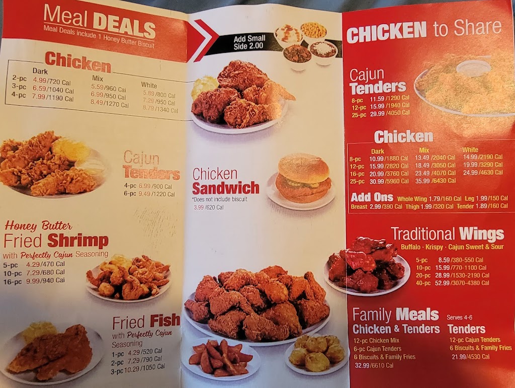 Krispy Krunchy Chicken | 7979 W Franklin St, Mt Pleasant, NC 28124, USA | Phone: (704) 436-9888