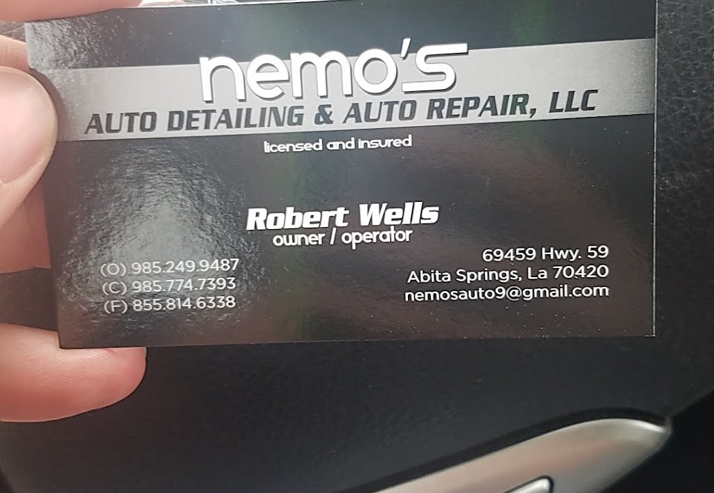 Nemos Auto Detailing and Auto Repair, LLC | 69459 LA-59, Abita Springs, LA 70420, USA | Phone: (985) 249-9487