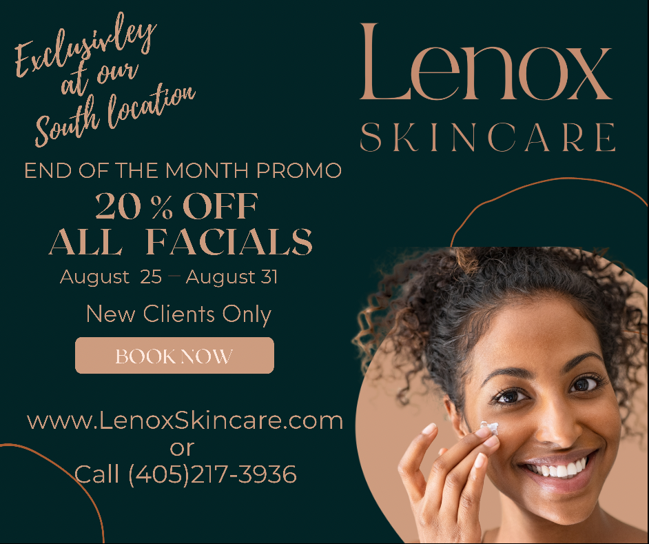 Lenox Skincare | 9112 N Kelley Ave Suite A, Oklahoma City, OK 73131, USA | Phone: (405) 217-3936
