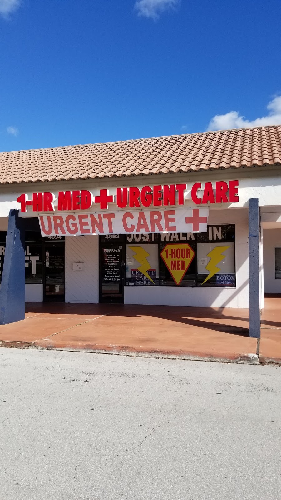 1 Hour Med - West Broward Urgent Care | 4992 N University Dr, Lauderhill, FL 33351, USA | Phone: (954) 687-9298