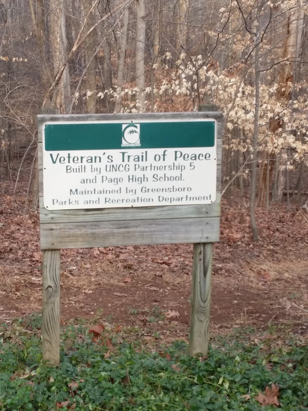 Veterans Trail Of Peace | 2332 New Garden Rd E, Greensboro, NC 27410, USA | Phone: (336) 373-2489