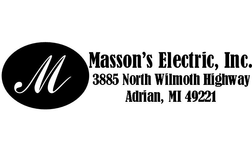 Massons Electric, Inc. | 3885 N Wilmoth Hwy, Adrian, MI 49221, USA | Phone: (517) 263-6811
