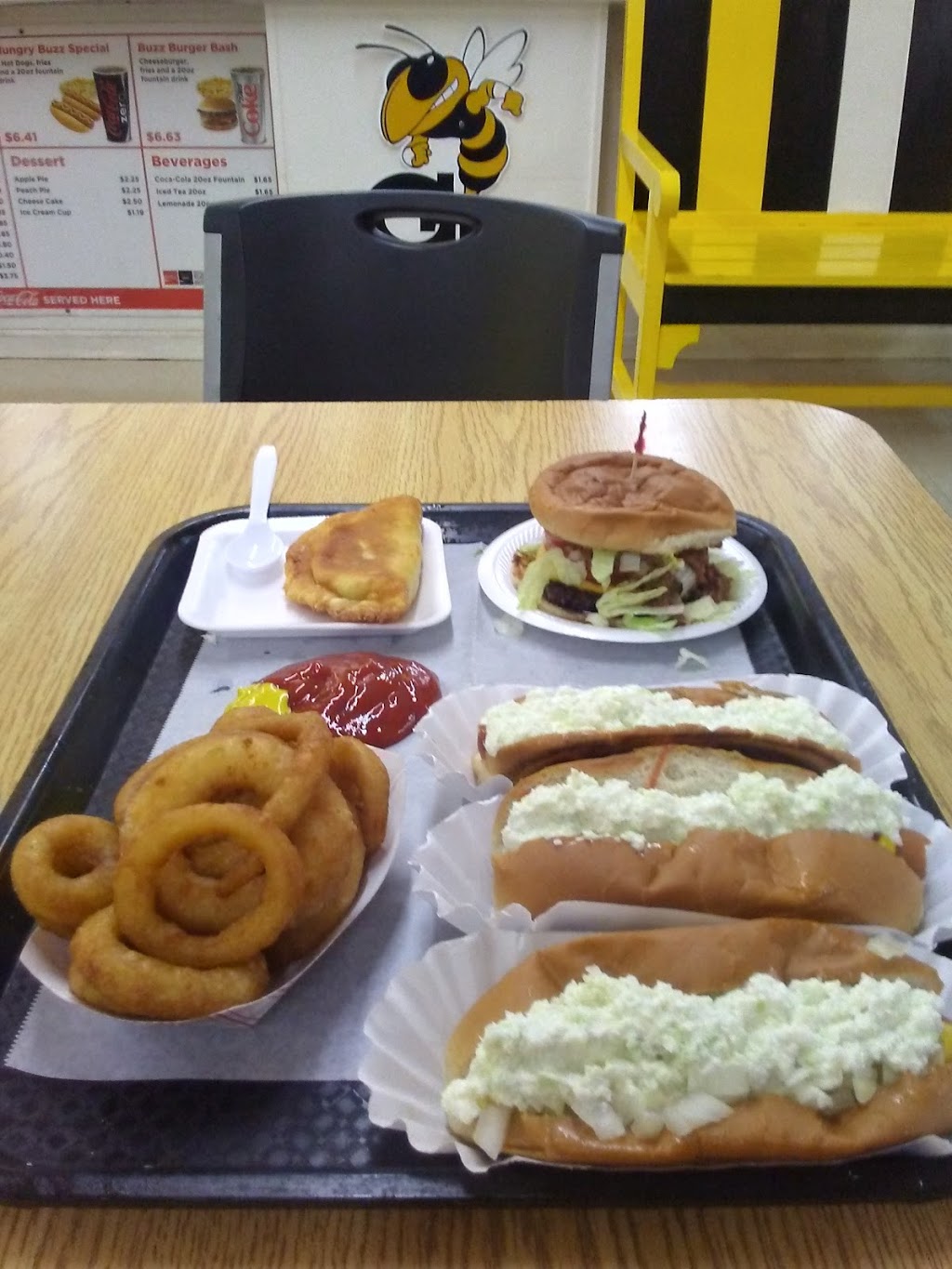 Yellow Jacket Hot Dogs | 456 Santa Fe Trail, Ellenwood, GA 30294, USA | Phone: (770) 389-9933