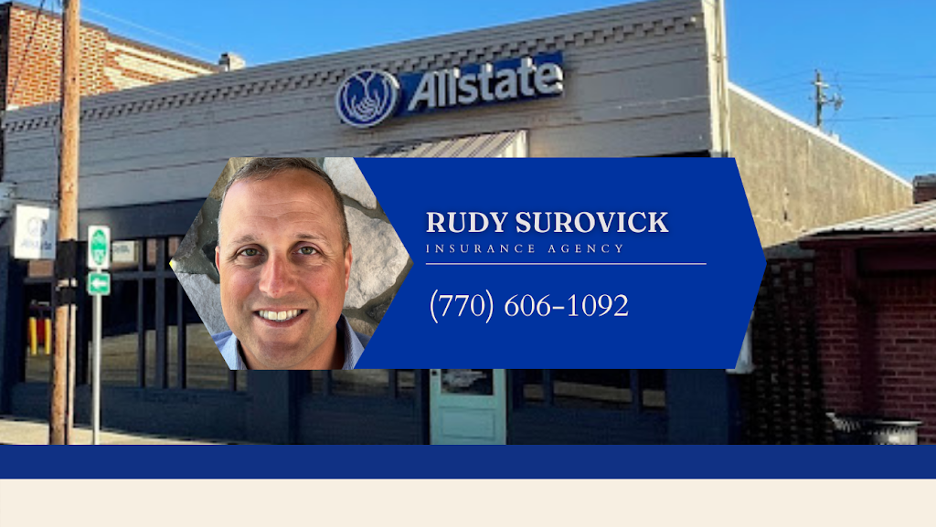Allstate Insurance: Rudy Surovick | 7 E Cherokee Ave, Cartersville, GA 30120, USA | Phone: (770) 501-4750