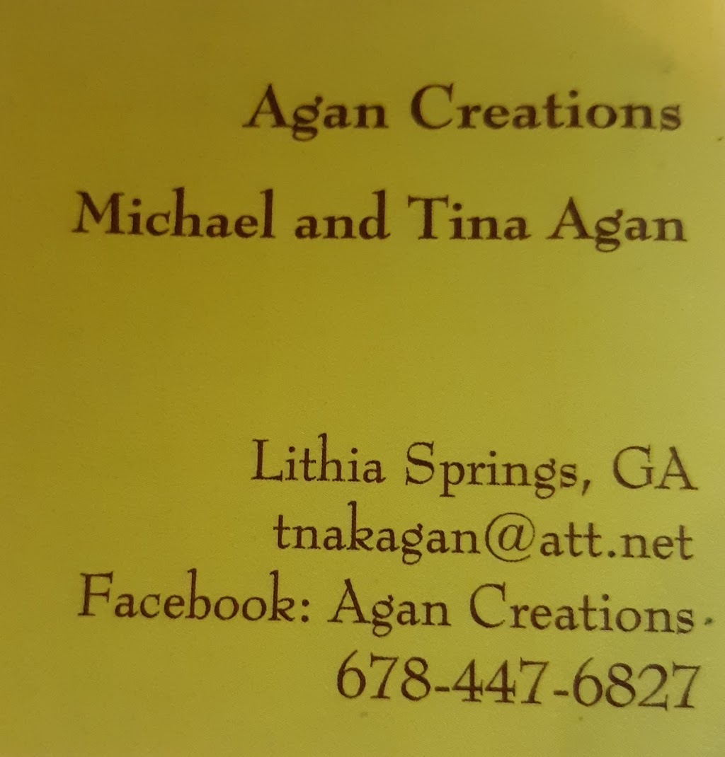 Agan Creations | 3769 S Ridge Dr, Lithia Springs, GA 30122, USA | Phone: (678) 447-6827