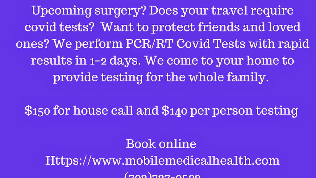 Mobile Medical Health | 44330 Mercure Cir STE: 204, Dulles, VA 20166, USA | Phone: (703) 727-0523