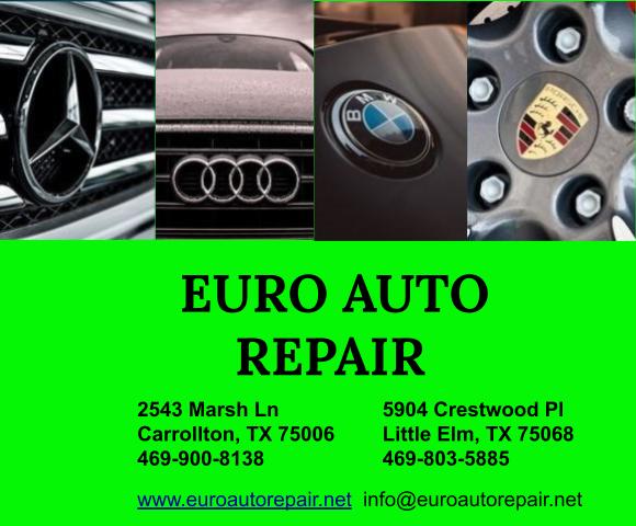 Euro Auto Repair | 5904 Crestwood Pl, Little Elm, TX 75068, USA | Phone: (469) 803-5885