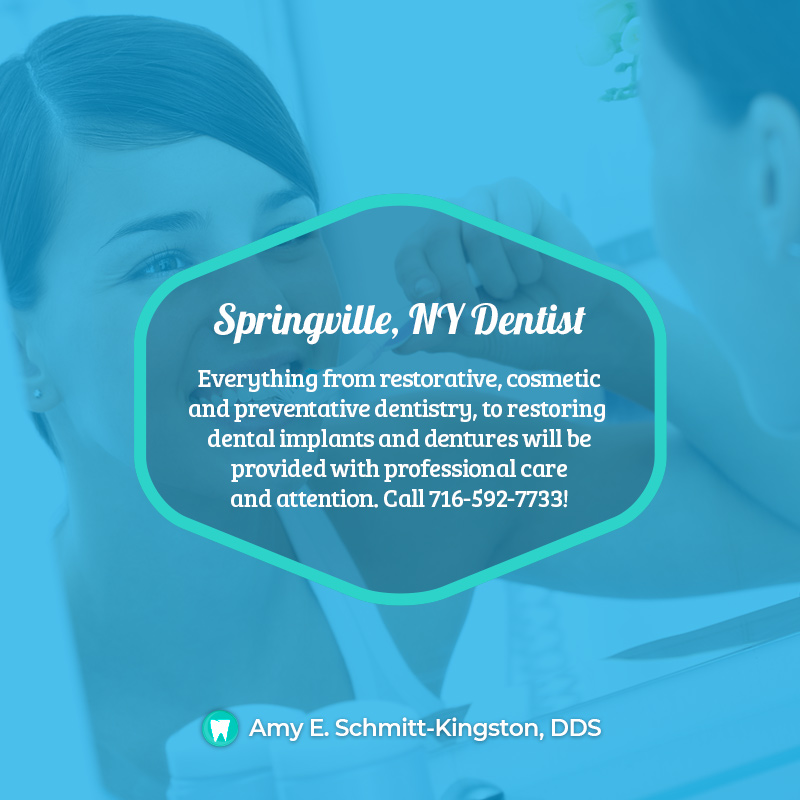 Amy E. Schmitt-Kingston, DDS | 13832 White St, Springville, NY 14141, USA | Phone: (716) 592-7733