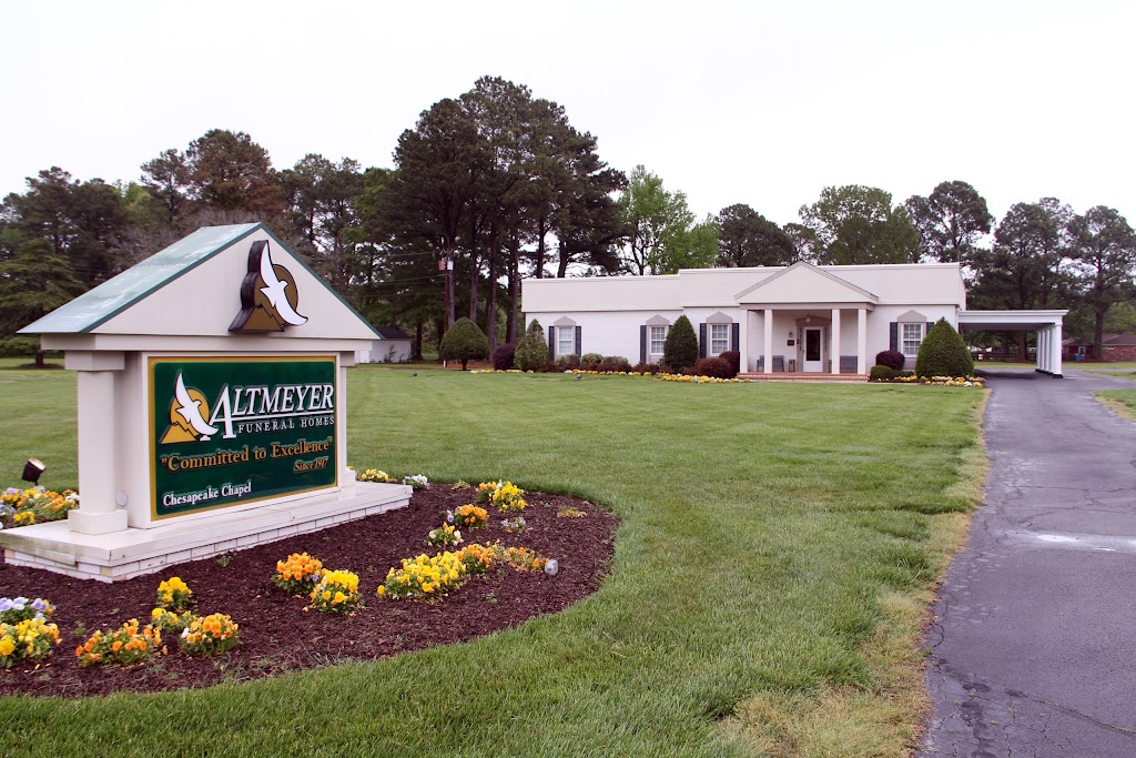 Altmeyer Funeral Homes & Crematory - Chesapeake Chapel | 929 S Battlefield Blvd, Chesapeake, VA 23322, USA | Phone: (757) 482-3311