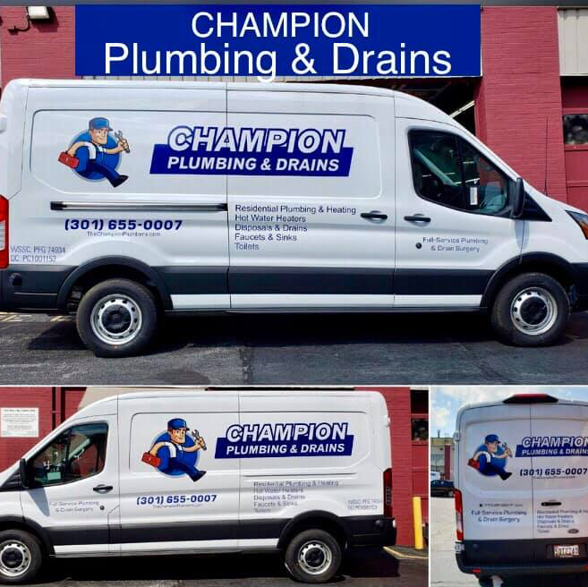Champion Plumbing & Drains | 595 University Blvd E, Silver Spring, MD 20901, USA | Phone: (301) 665-0007